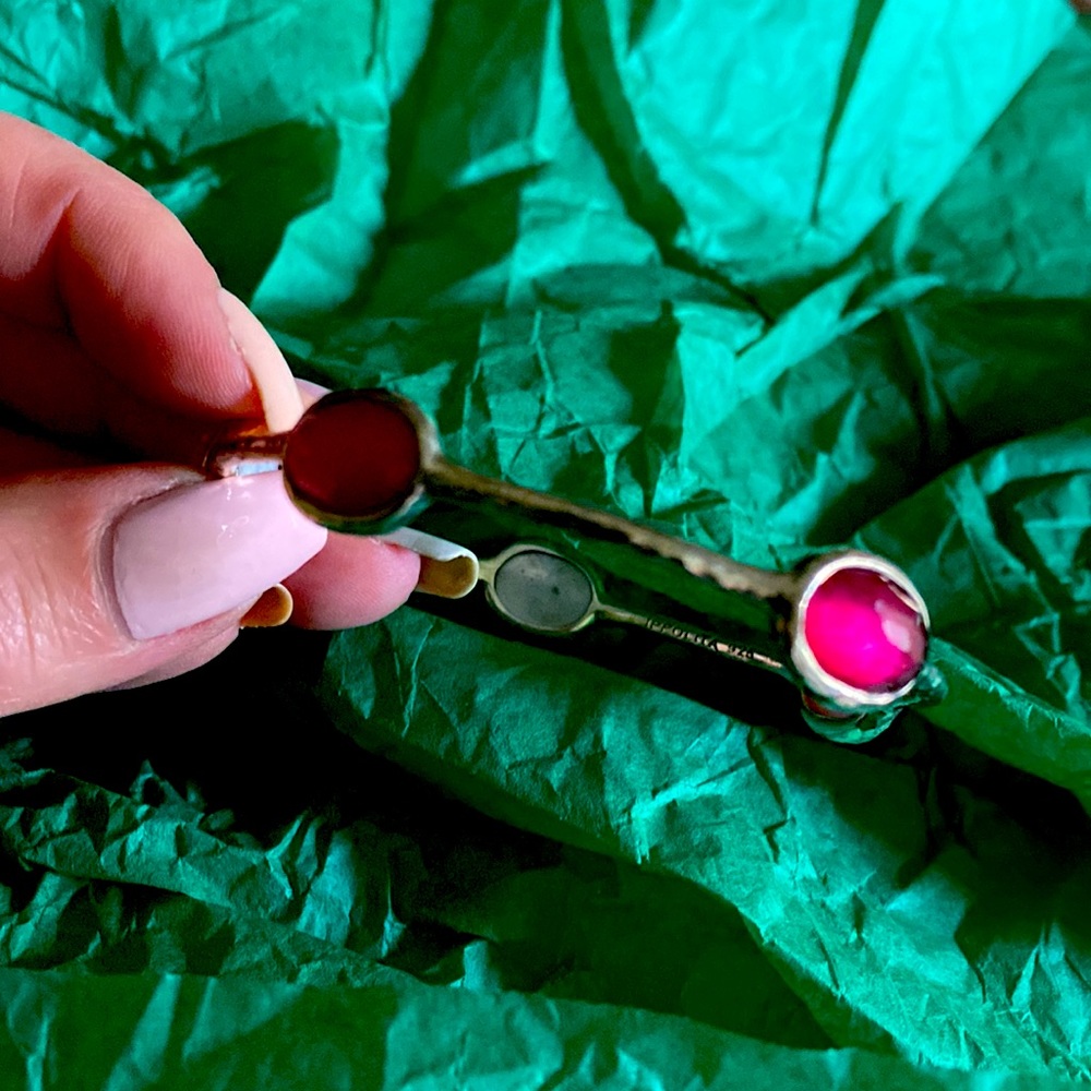 Ippolita Rock Candy Silver Red Pearl Inside Bracelet Not Used - Picture 8 of 16